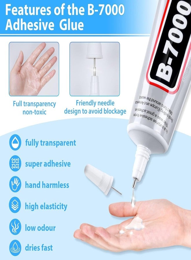 ULTRINA غراء لاصق متعدد الأغراض ULTRINA B-7000 - مانع تسرب قوي وشفاف ومقاوم للماء للمجوهرات والأقمشة والأحذية وإصلاح شاشات الهواتف المحمولة والزجاج والمعادن والأحجار والأعمال اليدوية (50 مل) - Image 2
