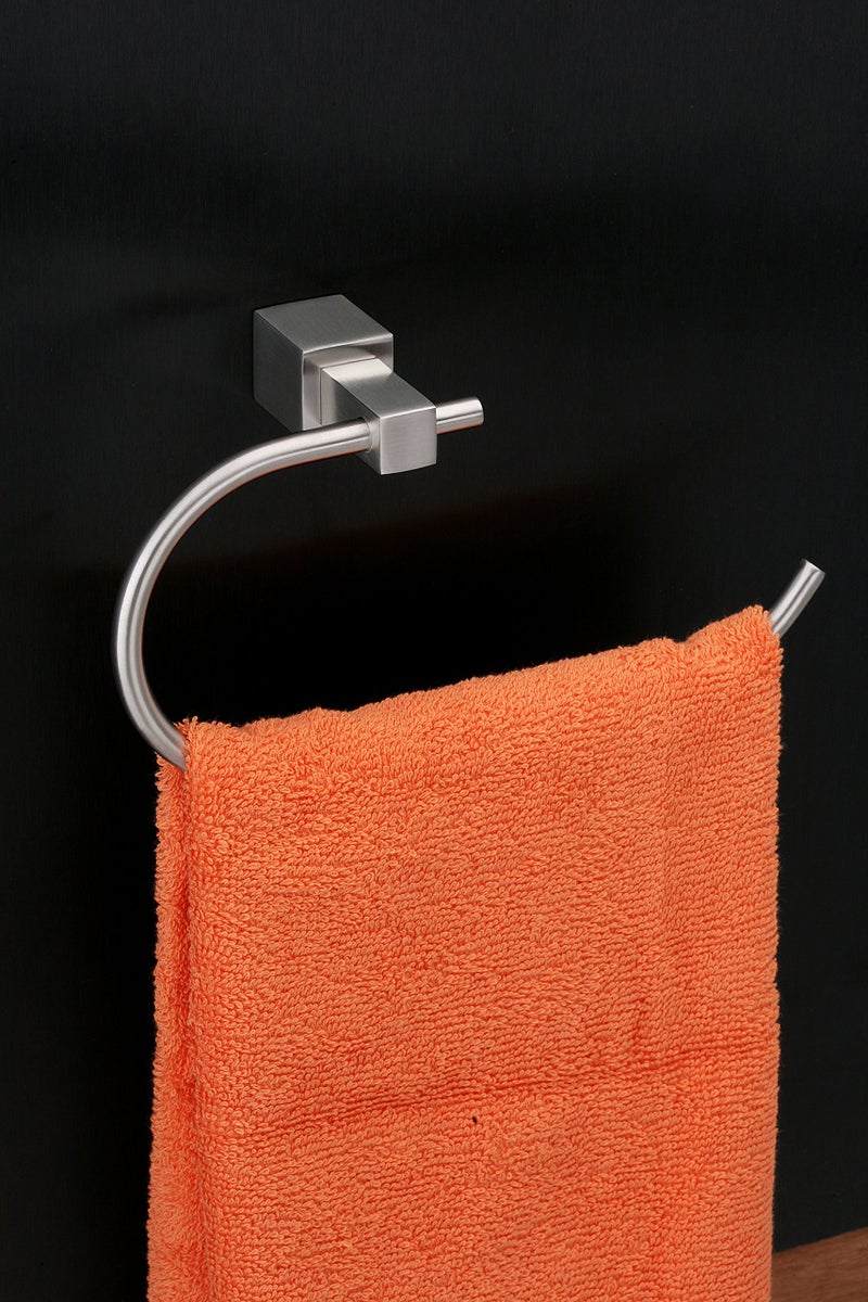 Amity Dzire Napkin Hanger | Towel Holder | Napkin Ring, Wall Mounted for Kitchen, Wash area, Bathroom, AISI 304 Grade Stainless Steel with Chrome Finish - Image 3