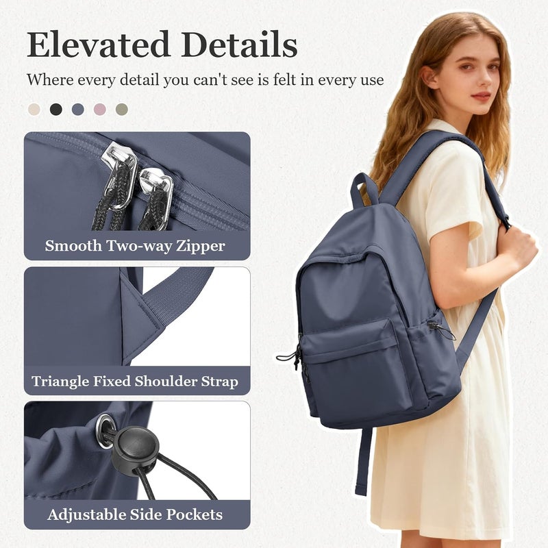 WEPOET Middle School Backpack for Teen Girls - Cute College Rucksack for Women, High School Bag, Casual Daypack - Image 5