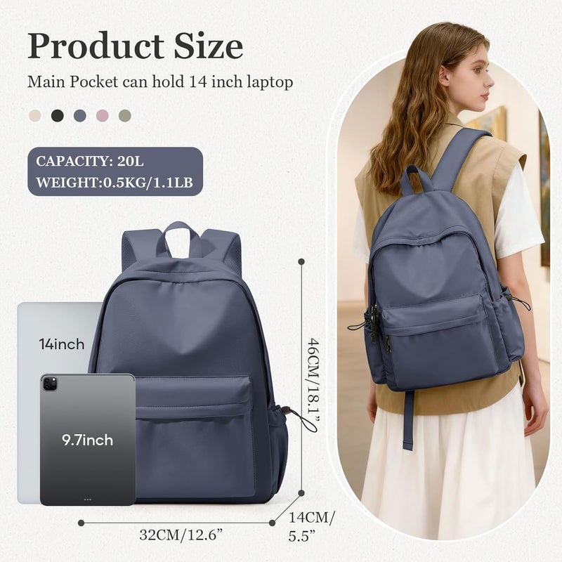 WEPOET Middle School Backpack for Teen Girls - Cute College Rucksack for Women, High School Bag, Casual Daypack - Image 2