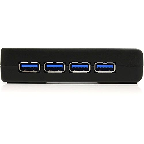 StarTech.com 4-Port USB 3.0 SuperSpeed Hub with Power Adapter 5Gbps - Portable Multiport USB-A Dock IT Pro - USB Port Expansion Hub for PC/Mac - 4 Port Powered USB Hub for PC (ST4300USB3) - Image 2