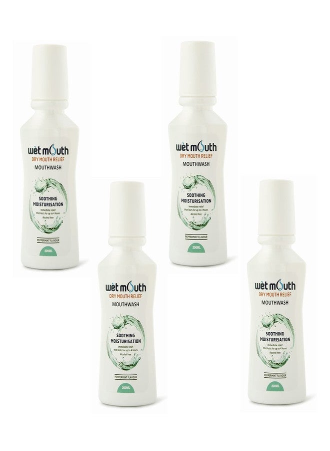 ICPA Wet Mouth | Mouth Wash with Peppermint Flovor | Saliva substitute for dry mouth and to freshen breath | 200 ml (Pack of 4) - Image 1