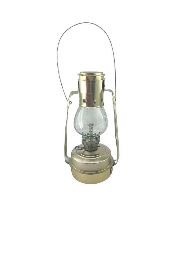 advancedestore Desi Kerosene Hurricane Lantern Glass Lamp/ This lal Tain is Also use in Oil Also. Outdoor Camping Light Oil Burning Hanging Lantern(7.5 inches)- Pack of 1 - Image 4