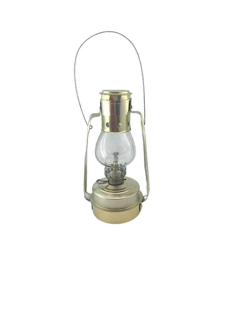 advancedestore Desi Kerosene Hurricane Lantern Glass Lamp/ This lal Tain is Also use in Oil Also. Outdoor Camping Light Oil Burning Hanging Lantern(7.5 inches)- Pack of 1 - Image 3
