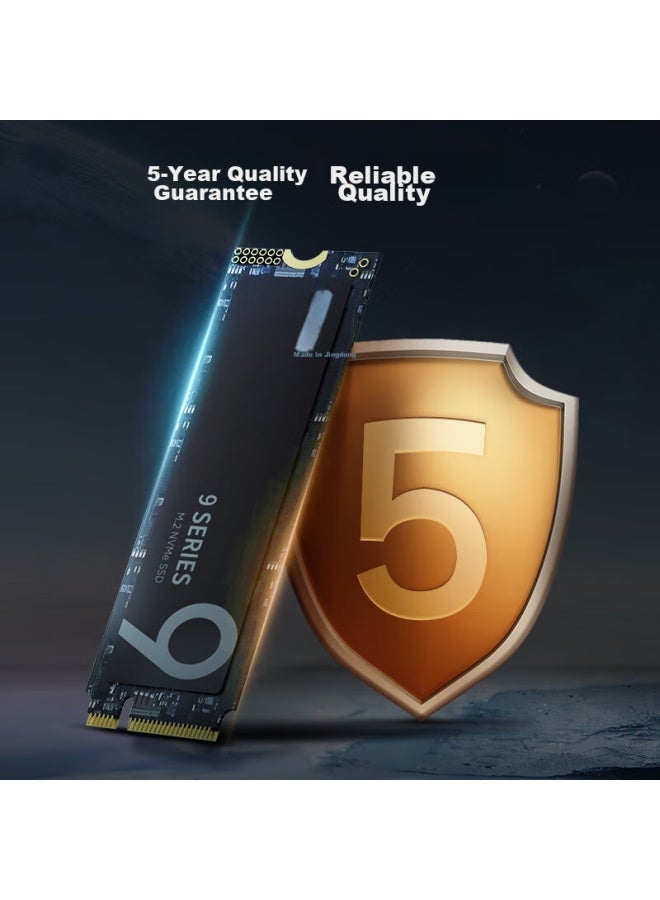 JD.com جي دي جينغزاو 512 جيجابايت 9 سلسلة SSD، واجهة M.2 (بروتوكول NVMe)، PCIe 4.0 رباعية القنوات، JZ-SSD512GB - Image 4