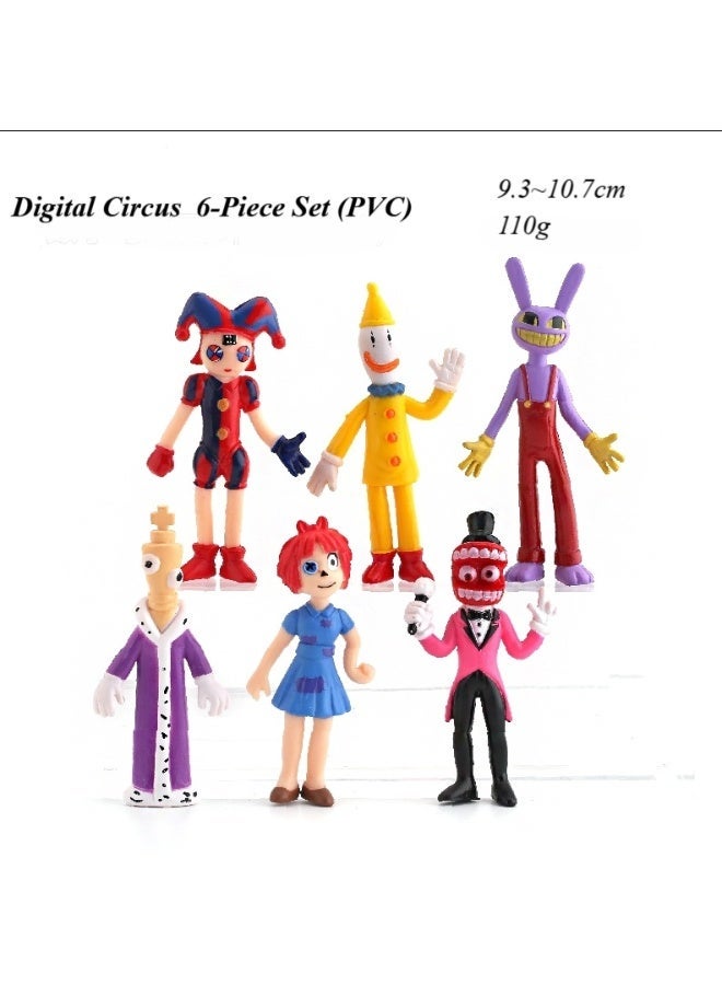 Y&D The Amazing Digital Circus 6-Piece Toy Set - Popular Cartoon Models, Perfect Gifts for Fans - Image 1