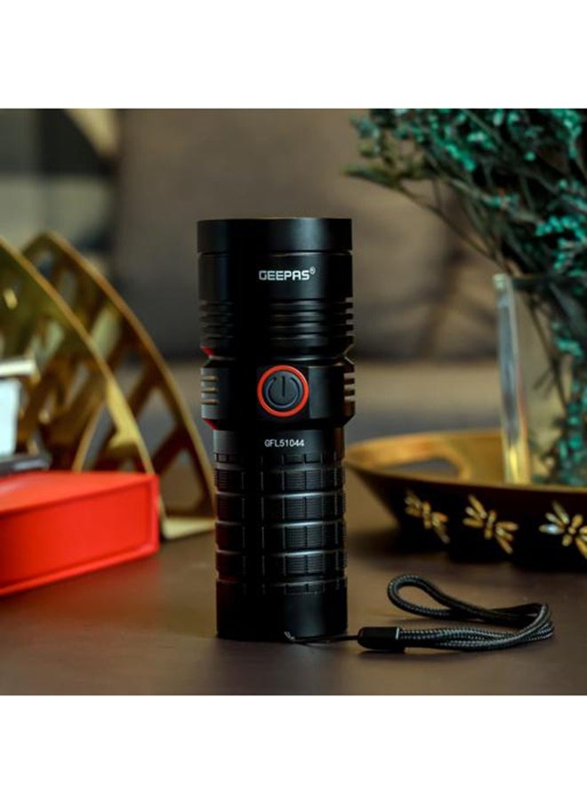 جيباس - مصباح يدوي LED مقاوم للماء مع بنك الطاقة| غلاف من الألومنيوم مزود بمصباح LED عالي الطاقة بقدرة 25 وات| 15 ساعة من وقت العمل مع تذكير بالطاقة| حماية من الشحن الزائد والتفريغ| تصميم مدمج ومحمول مثالي - Image 1