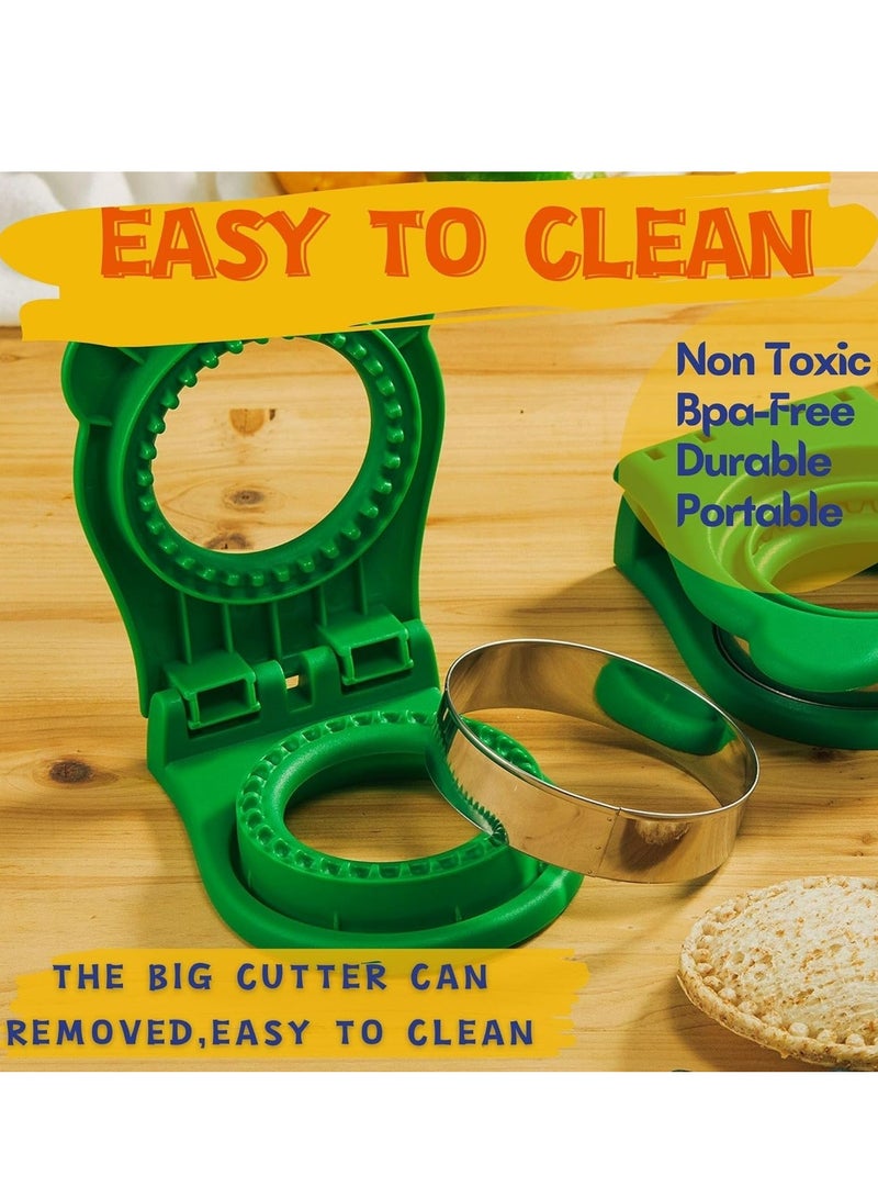 Sandwich Cutter and Sealer for Kids, DIY Decruster Pocket Sandwiches, Great for Breakfast Sandwich Maker, Lunchbox and Bento Box