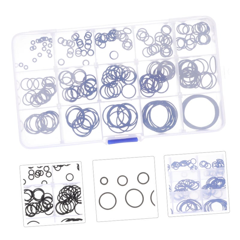 Oil Resistant Rubber Rings 200 Pcs for Outdoor Faucet Repair and Pressure Washer Gasket in Transparent Storage Box - Image 3