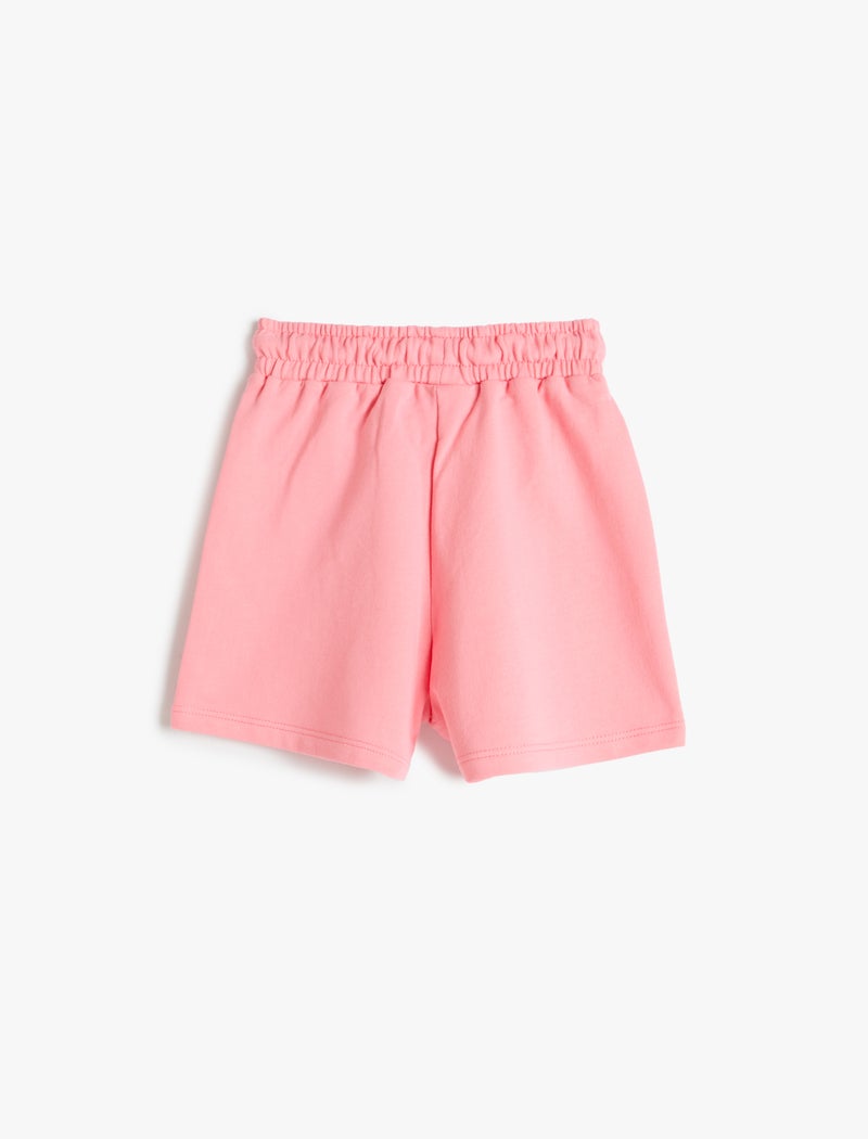 Koton | Solid Drawstring Waist Shorts - Image 2