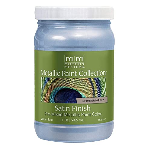 Modern Masters qt Modern Masters ME514 Shimmering Sky Metallic Paint Collection, Satin Water-Based Decorative Metallic Paint - Image 1