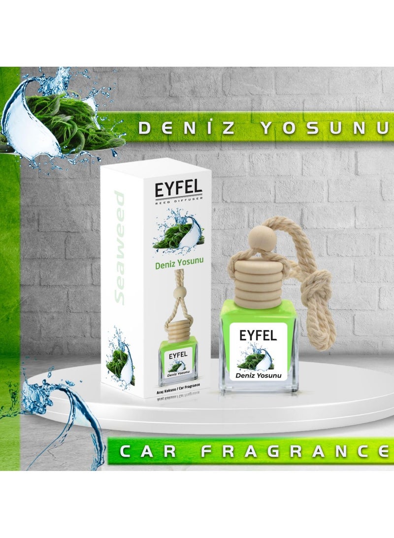 EYFEL Car Air Freshener Seaweed Scent 10ml – Long-Lasting Perfume Diffuser with Wooden Cap - Image 1