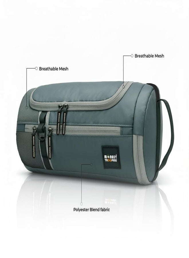 MONKEY TROOPERS Pumppack Gym Duffle - Water-Resistant, Travel/Gym, Quick Access & Zippered Pockets, 30L Capacity (Grey) - Image 2
