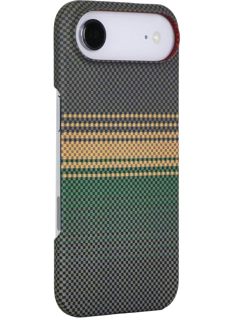 فوني Phoni Ultra Slim Magnetic Case for iPhone Air, Compatible with MagSafe, Thin Lightweight Matte Phone Case, Carbon Fiber Style Texture, Raised Camera Protection (Verdant Dusk – Green Carbon) - Image 2