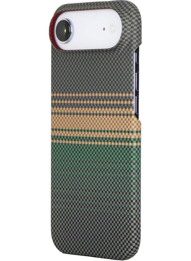 فوني Phoni Ultra Slim Magnetic Case for iPhone Air, Compatible with MagSafe, Thin Lightweight Matte Phone Case, Carbon Fiber Style Texture, Raised Camera Protection (Verdant Dusk – Green Carbon) - Image 1