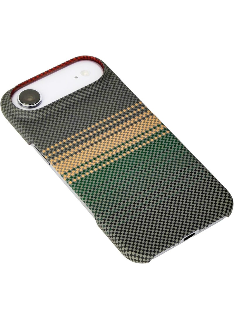 فوني Phoni Ultra Slim Magnetic Case for iPhone Air, Compatible with MagSafe, Thin Lightweight Matte Phone Case, Carbon Fiber Style Texture, Raised Camera Protection (Verdant Dusk – Green Carbon) - Image 4