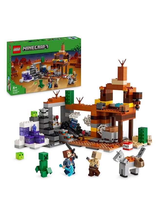 LEGO Minecraft The Badlands Mineshaft Video-Game Toy, Mining Exploration Set For Boys And Girls, Building-Brick Action And Adventure Playset, Birthday Gift For Kids Aged 8 Plus (538 Pieces) 21263  - Image 1