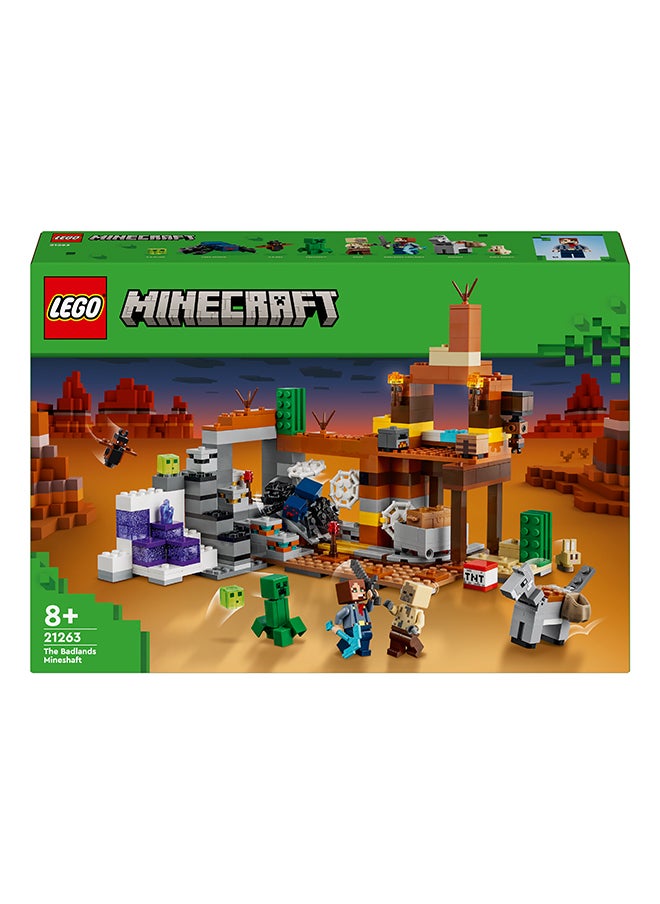 LEGO Minecraft The Badlands Mineshaft Video-Game Toy, Mining Exploration Set For Boys And Girls, Building-Brick Action And Adventure Playset, Birthday Gift For Kids Aged 8 Plus (538 Pieces) 21263  - Image 2