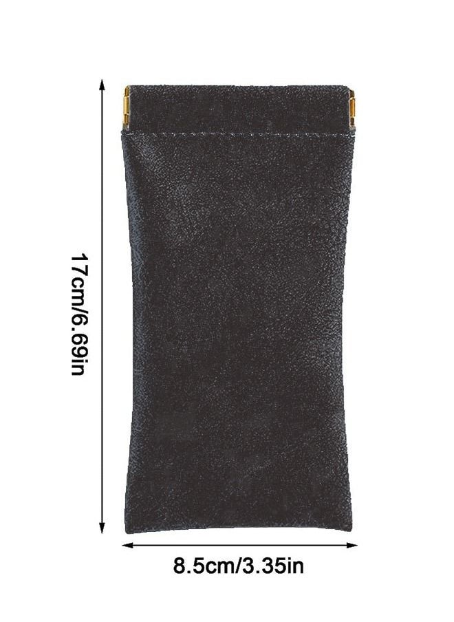 WooFree Self Rebound Opening Eyeglass Sunglasses Storage Bag Black  - Image 2
