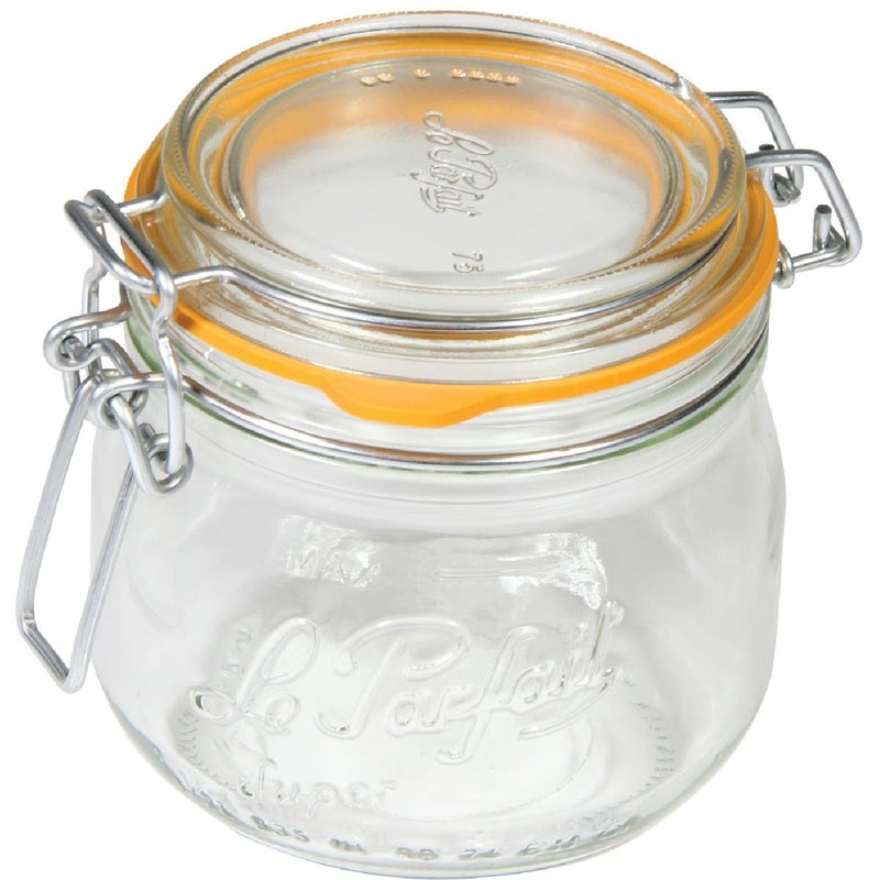 Le Parfait Super Deluxe French Glass Preserving Jar 500g 17oz  6 pieces