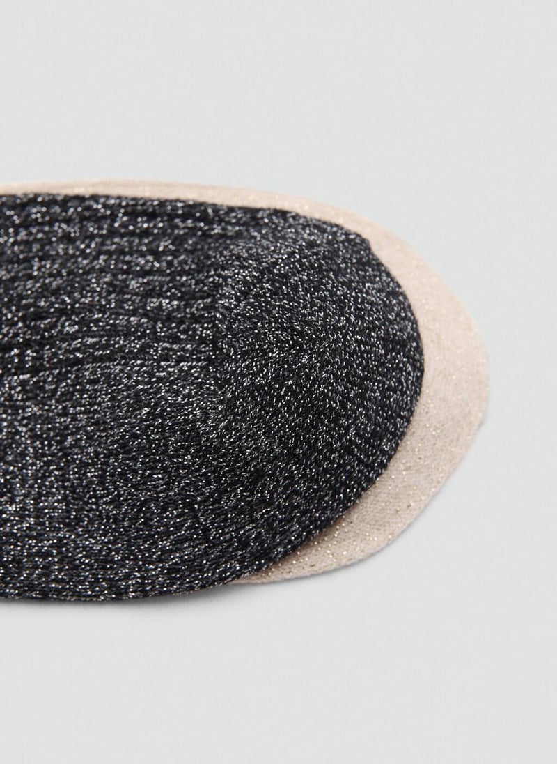 MANGO Ribbed lurex socks - Image 4