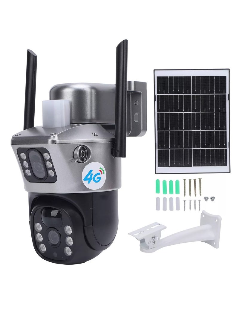 DIGI CORE 1080P Dual HD Lens Camera Outdoor Security Camera System For Home & Indoor-Outdoor IP Cameras With App (SIM Internet Working Only) Different Modes 360 Wireless Camera Built-In Microphone And Speaker Waterproof Camera Human Detection Solar Security Cameras Motion Detection 4G IP66 Waterproof Camera With 128GB SD Card True Color View - Image 2
