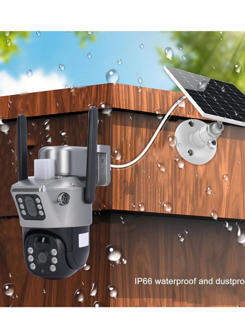 DIGI CORE 1080P Dual HD Lens Camera Outdoor Security Camera System For Home & Indoor-Outdoor IP Cameras With App (SIM Internet Working Only) Different Modes 360 Wireless Camera Built-In Microphone And Speaker Waterproof Camera Human Detection Solar Security Cameras Motion Detection 4G IP66 Waterproof Camera With 128GB SD Card True Color View - Image 5