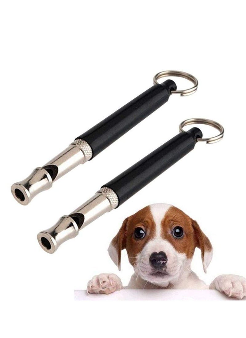 Generic Dog Whistle Ultrasonic Dog Training Whistles with Adjustable Frequencies Bark Control Devices for Dogs 2PCS  - Image 1
