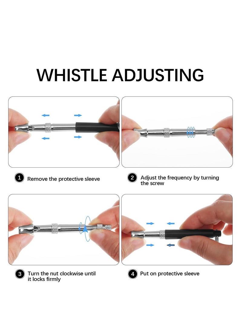 Generic Dog Whistle Ultrasonic Dog Training Whistles with Adjustable Frequencies Bark Control Devices for Dogs 2PCS  - Image 4