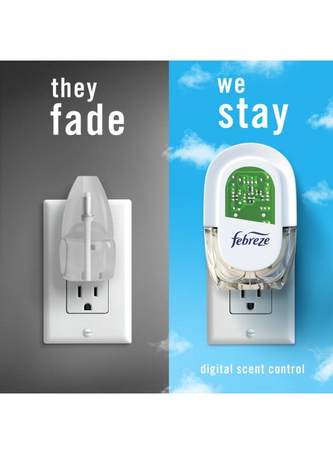 febreze Febreze Odor-Fighting Fade Defy PLUG Air Freshener Refill, Linen & Sky, (3) .87 fl. oz. Oil Refills - Image 5