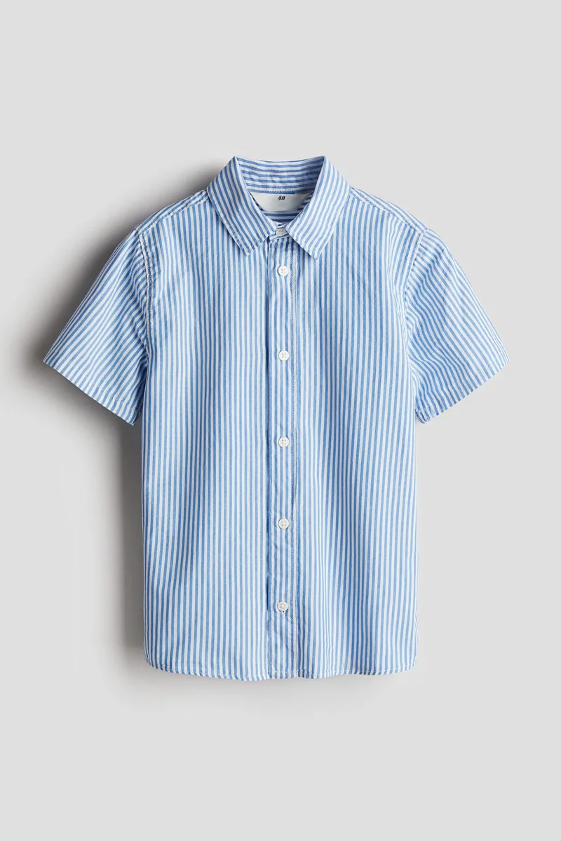 اتش اند ام Short-sleeved cotton shirt