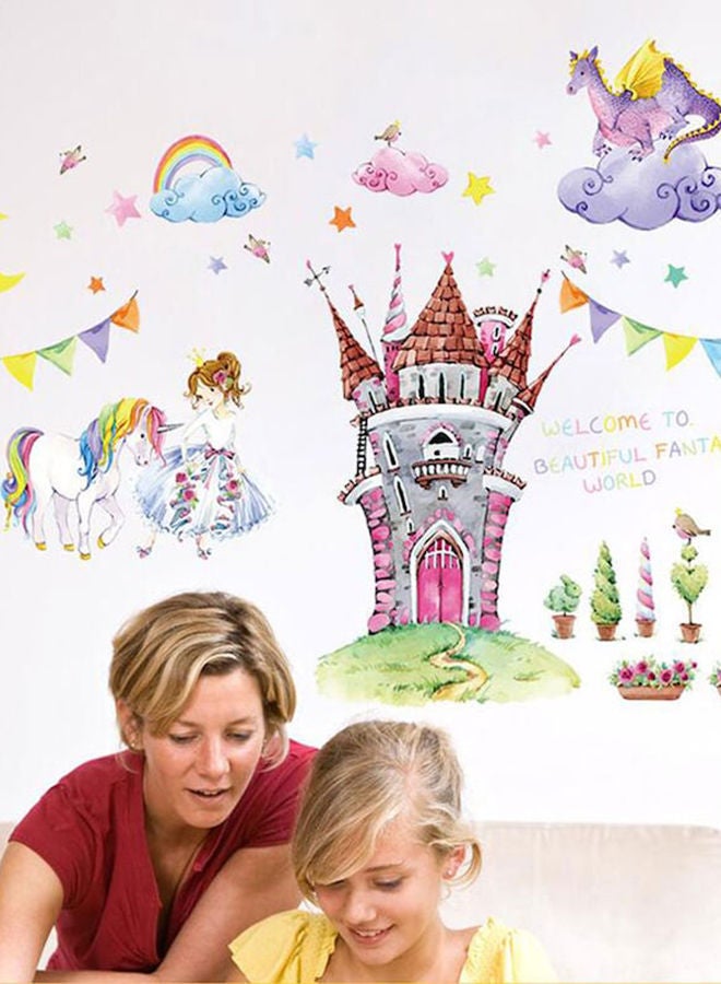 NIBEMINENT Castle Pattern Wall Sticker Multicolour 60x90centimeter - Image 3