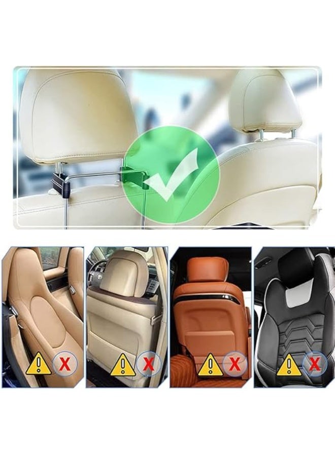 DUNISO Car Tray Table，2 in 1 Car Steering Wheel Tray/Back Seat Headrest Tray，Multifunctional Foldable Car Tray，Sturdy And Durable, Strong Load Bearing, for Eating Food Drink and Writing Laptop Work，Black - Image 4