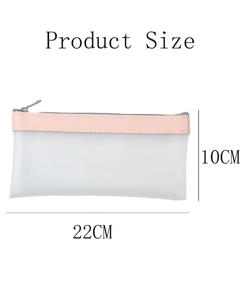 KalamkariX 4 PCS Money Bag, Cash Bag, Matte Finish Money Pouch for Travel, Business, and Outdoor Use, Storage for, Compact and Durable (Green, Pink, Blue, Beige) - Image 2