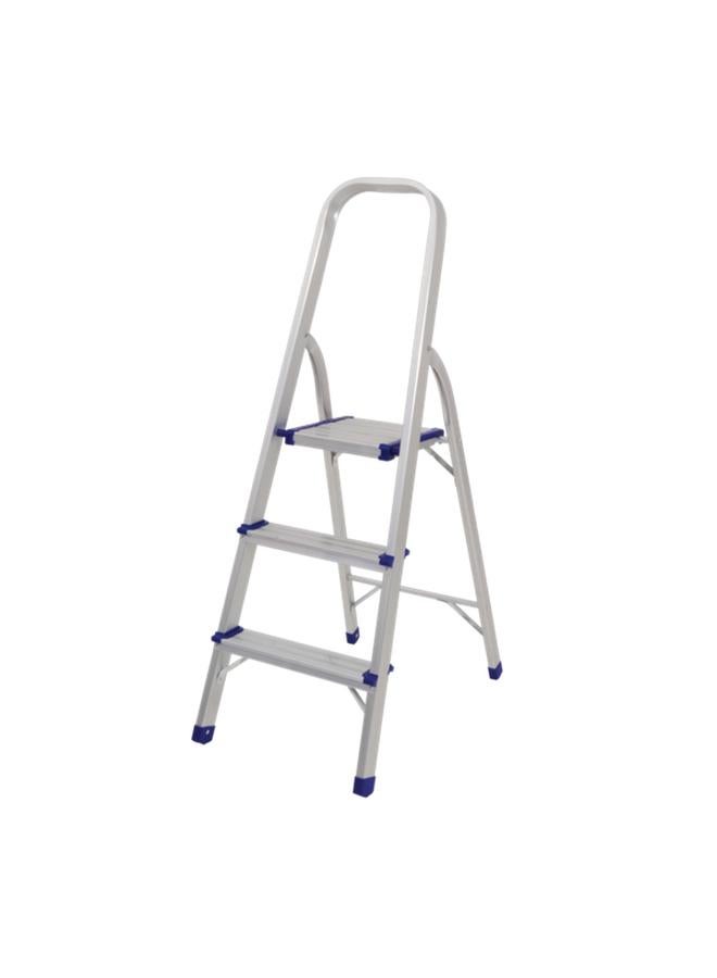 Robinson Durable Aluminum Non Slip Feet Space Saving 3-Step Ladder Silver