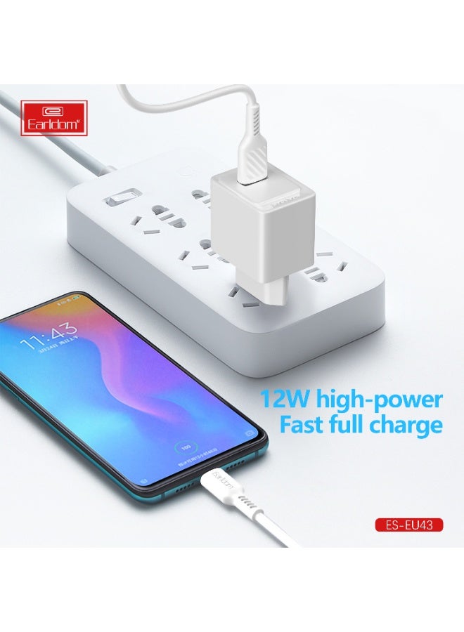 Earldom Charger 12w With Cable Micro usb ES-EU43 - Image 3