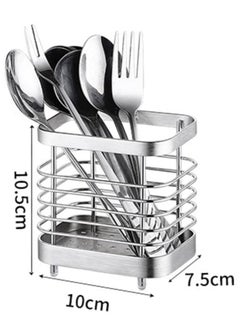 Excefore Kitchen Cutlery Utensil Holder, Stainless Steel Kitchen Sink Organisers, Cutlery Drainer for Kitchen Utensil, Rust Proof Kitchen Sink Organiser, for Knives and Spoons, Spatulas, Tongs  - Image 3