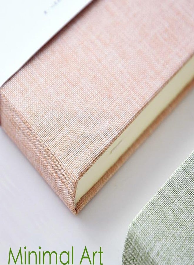 ipoul Linen Notebook, College Ruled, Hardcover, Lay Flat, B6, Small, 5x7, Thick, 100gsm, Pink, Journal for School, Office, Writing - Image 5
