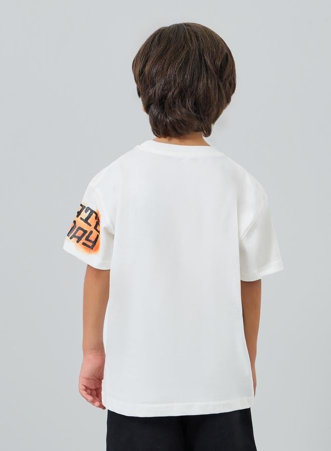 ستايلي تيشيرت فضفاض بطبعة جرافيك - Image 4