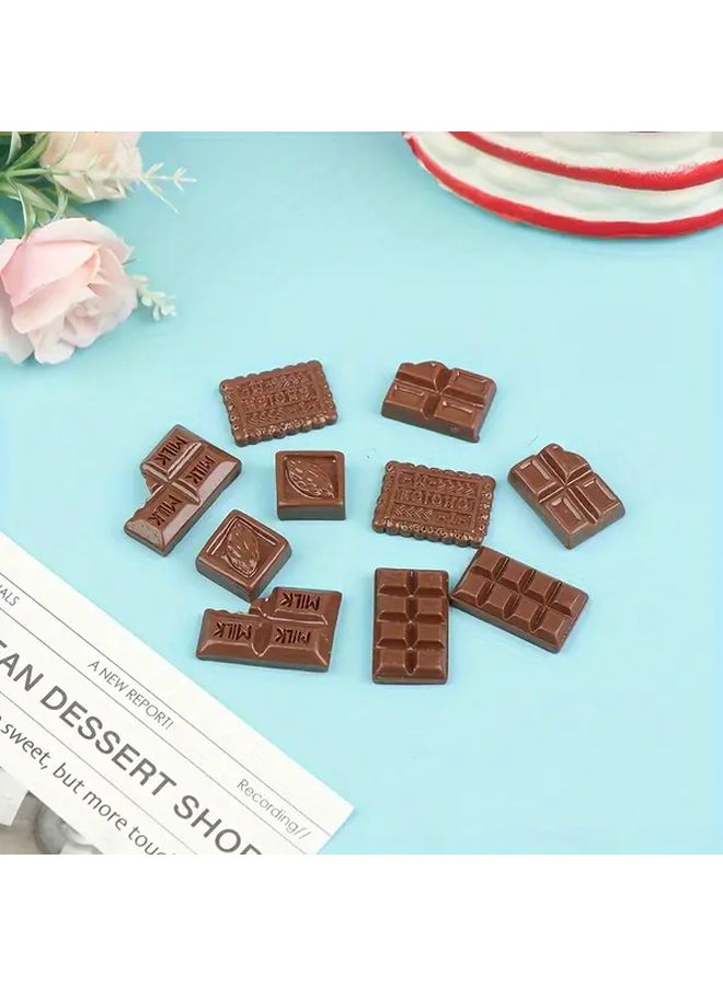 12 Pieces Dollhouse Miniature Chocolate Snacks Realistic Food DIY Accessories Mini Kitchen Restaurant Decor Props Micro Landscape Photography Props - Image 2
