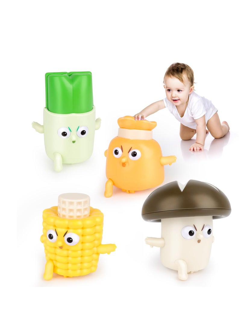 Excefore Blind Box Toy, 1Pcs Baby Push Go Friction Power Car Play Vehicles, Cartoon Vegetables Toys Racing Cars, Random Art Toy, Creative Gift, Best Birthday Gifts for Kids (Random Style) - Image 1