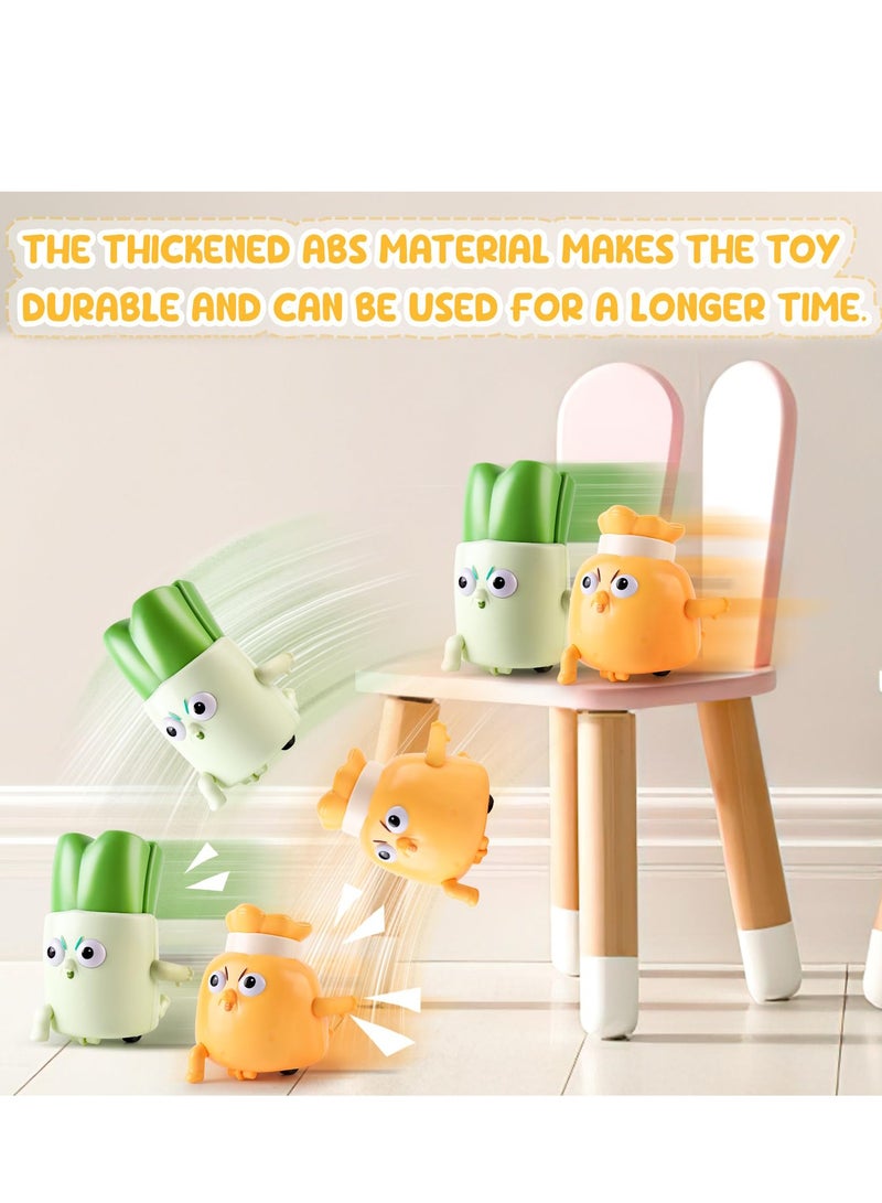 Excefore Blind Box Toy, 1Pcs Baby Push Go Friction Power Car Play Vehicles, Cartoon Vegetables Toys Racing Cars, Random Art Toy, Creative Gift, Best Birthday Gifts for Kids (Random Style) - Image 2