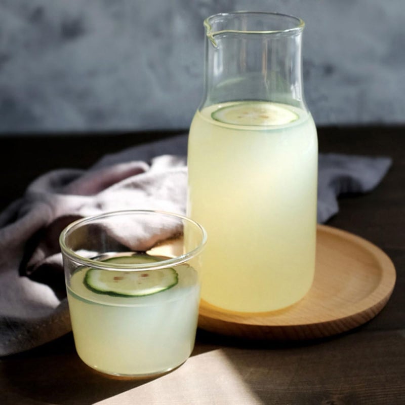 Heat Resistant Glass Carafe 550ml Multi Function Bedside Water Pitcher For Tea Juice Milk - Image 5