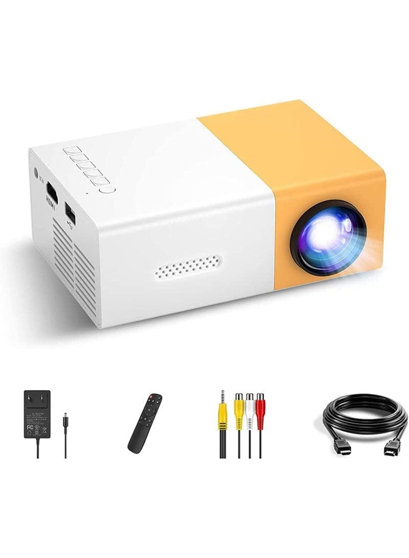جهاز عرض فيديو بيكو صغير محمول بتقنية LED للمسرح المنزلي والأفلام الخارجية مع واجهات HDMI USB وجهاز تحكم عن بعد - Image 1