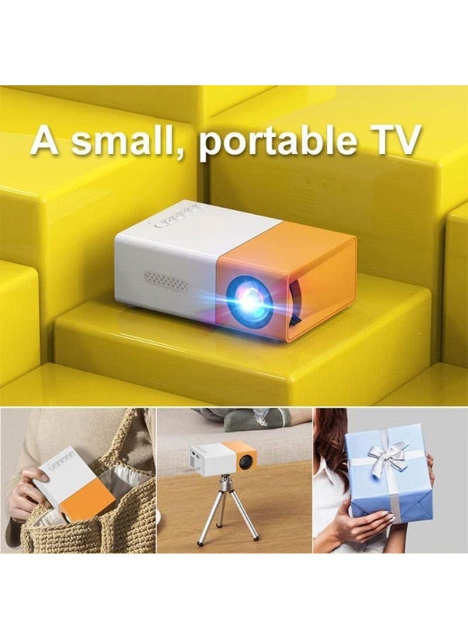 جهاز عرض فيديو بيكو صغير محمول بتقنية LED للمسرح المنزلي والأفلام الخارجية مع واجهات HDMI USB وجهاز تحكم عن بعد - Image 3