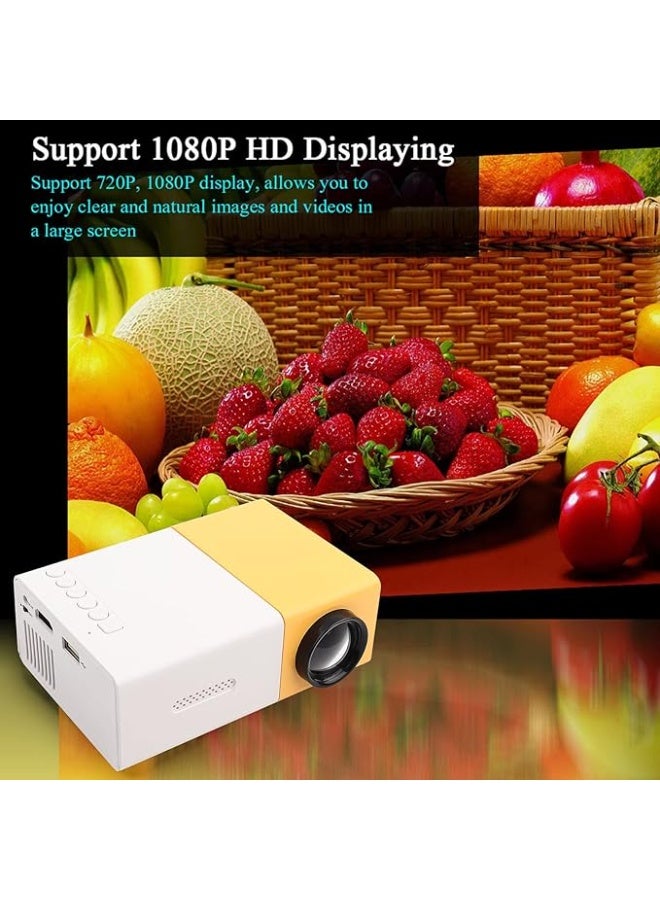 جهاز عرض فيديو بيكو صغير محمول بتقنية LED للمسرح المنزلي والأفلام الخارجية مع واجهات HDMI USB وجهاز تحكم عن بعد - Image 2