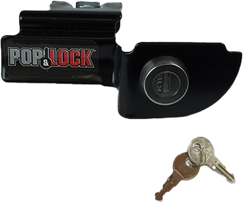 Pop & Lock PL3600 Black Manual Tailgate Lock for Mitsubishi Raider/Dodge - Image 1