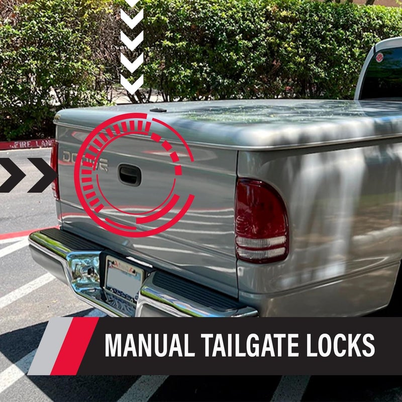 Pop & Lock PL3600 Black Manual Tailgate Lock for Mitsubishi Raider/Dodge - Image 2