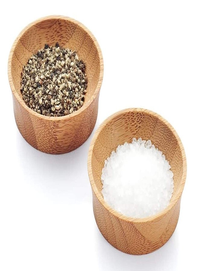 Bambu Pack of 4 - Small Reusable Bamboo Condiment Cups, Natural Wood and Food-Safe Finish, Eco Friendly Dish Alternative, Compostable Cups - Image 3