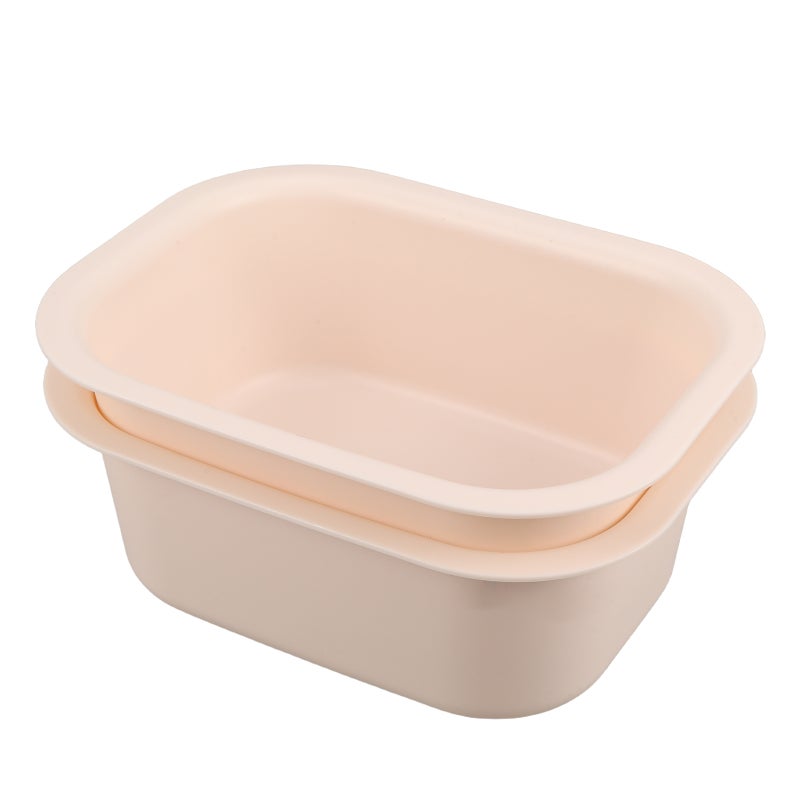 2pcs Baby Changing Station Basin - Thickened Wash Basin - Nursery Diaper Table Accessory Tub For Face Foot Cleansing Infant Laundry - Image 1